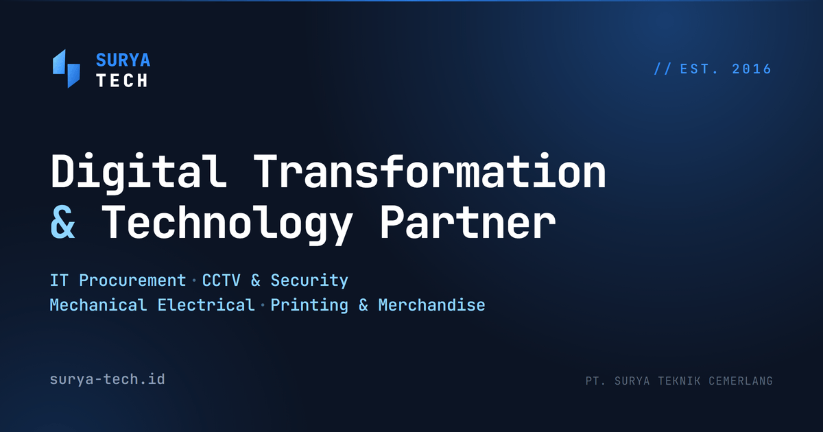 Surya Tech — Digital Transformation & Technology Partner